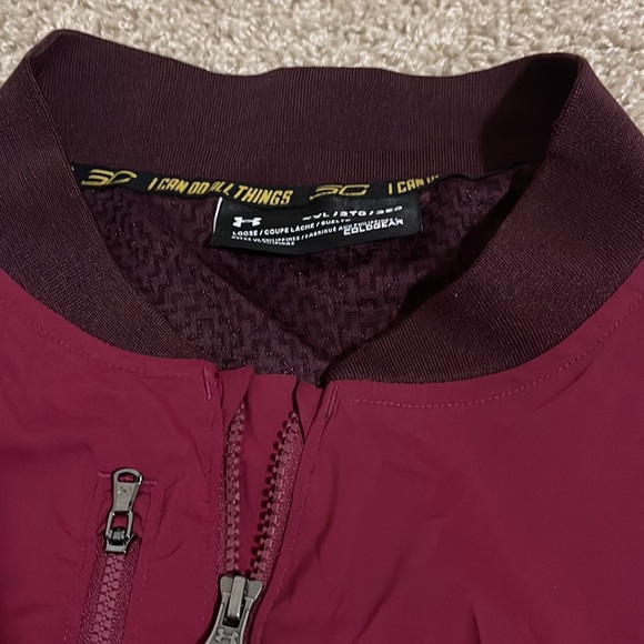 NEW Under Armour Men's Curry Life Long Range Bomber Top SZ XXL - Picture 2 of 8